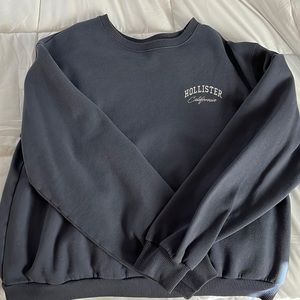 hollister oversized crewneck, blue, size medium